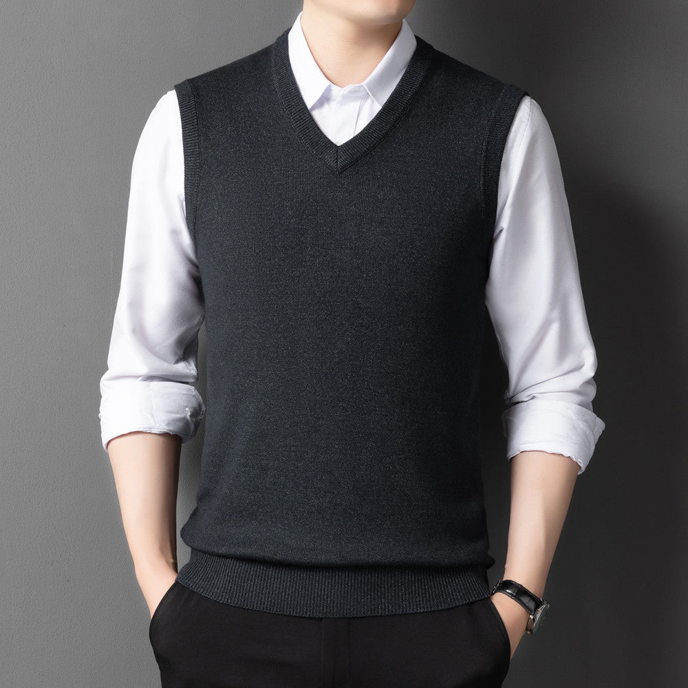 Wool Vest for Young and Middle-aged Men
