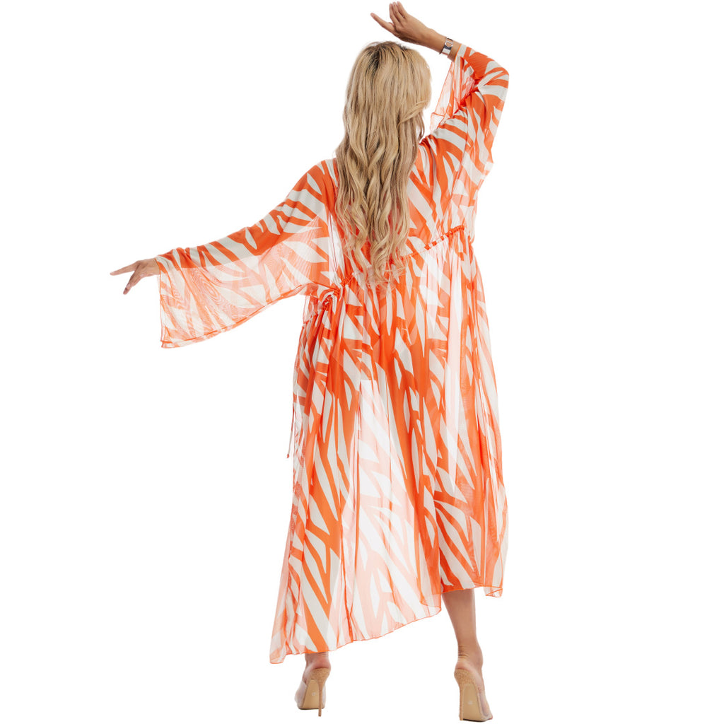 2023 Fashion Striped Print 3-Piece Swimwear Set