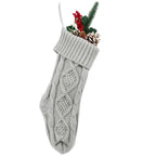 Embroidered Christmas Knit Socks