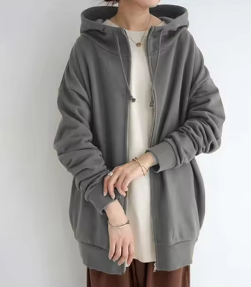 Long Hoodie Fleece Sweater | Streetwear