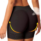 Lace Body Shaper Panties with Corset & Hip Pads