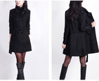 Mid-Length Korean Style Woolen Coat for Women
