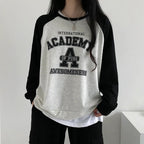 Korean Style Fleece-Lined Patchwork Sweater for Women