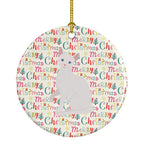 Arabian Mau Cat Christmas Ceramic Ornament