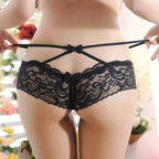 Women's Sexy Transparent Lace Thong Briefs for Couples
