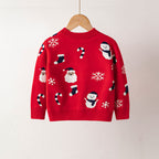 Children's Cartoon Christmas Sweater for Ages 3-8
