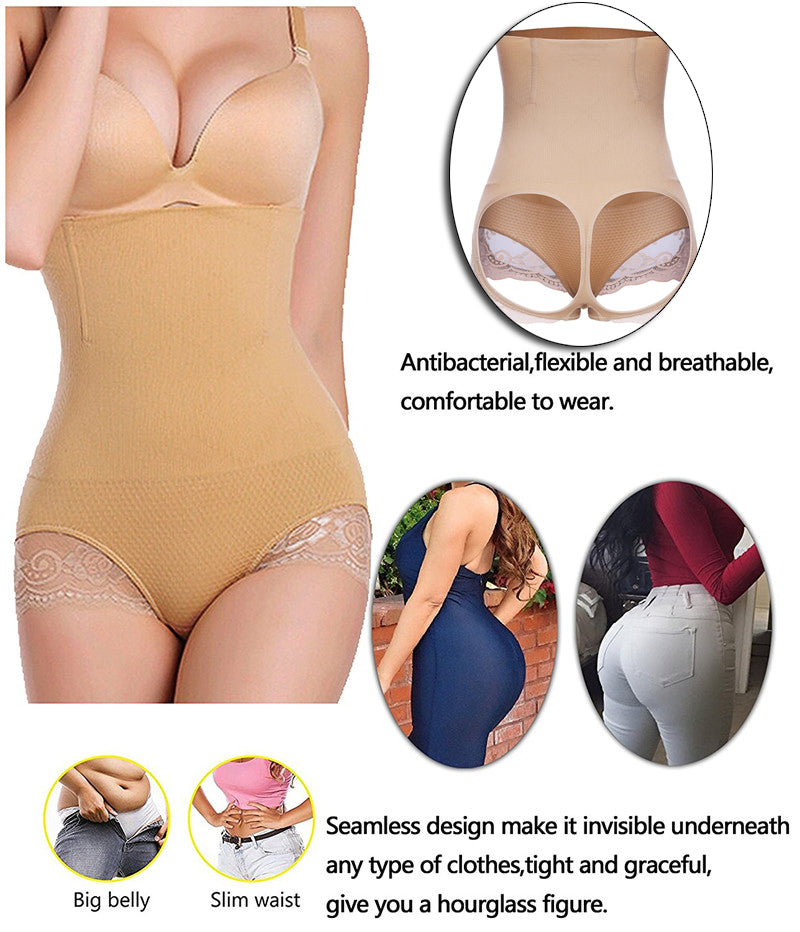 Seamless High-Waist Shaping Butt-Lifting Shorts for Women