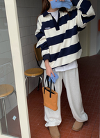 Retro Polo Collar Sweater