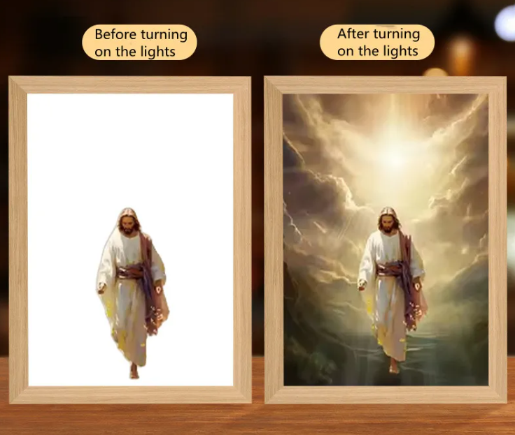[Duplicate] Illuminated Jesus LED Art Decor | Christian Home Decor