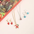 Christmas Countdown Calendar Necklace and Earring Set