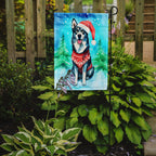Siberian Husky Christmas Garden Flag