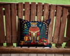 Cheetah Christmas Throw Pillow