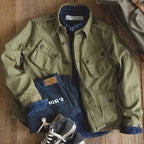 Retro Heavy Men's Cotton Washed Workwear Jacket