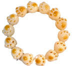 Carved Cat Paw Bodhi Root Bracelet