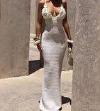 Women's 3D Floral Camisole Maxi Dress