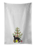 Black German Rex Cat Christmas Kitchen Towel Set of 2