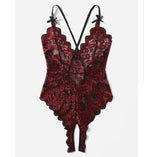 Lace Bodysuit with Open Crotch for Women 732