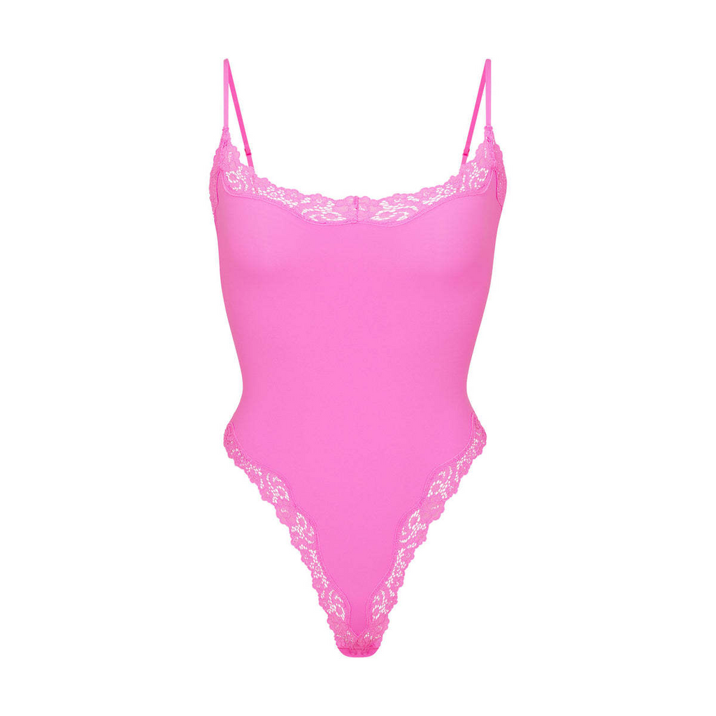 Strappy Lace One-Piece Open Crotch Bodysuit – Comfortable Lingerie