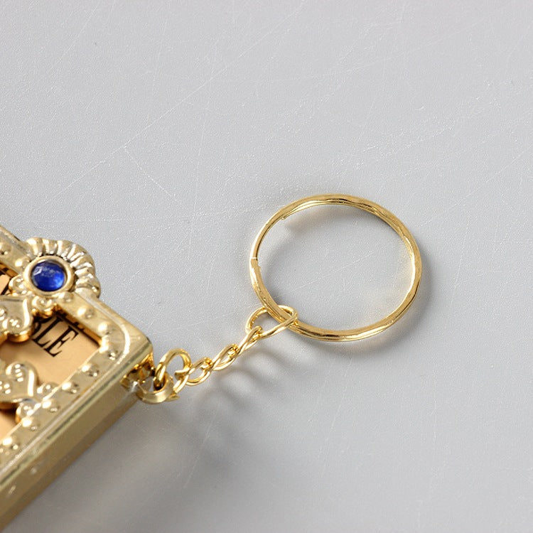 Mini Pocket English Bible Keychain