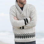Men's Long Sleeve Pullover with Lapel Design | Streetwear