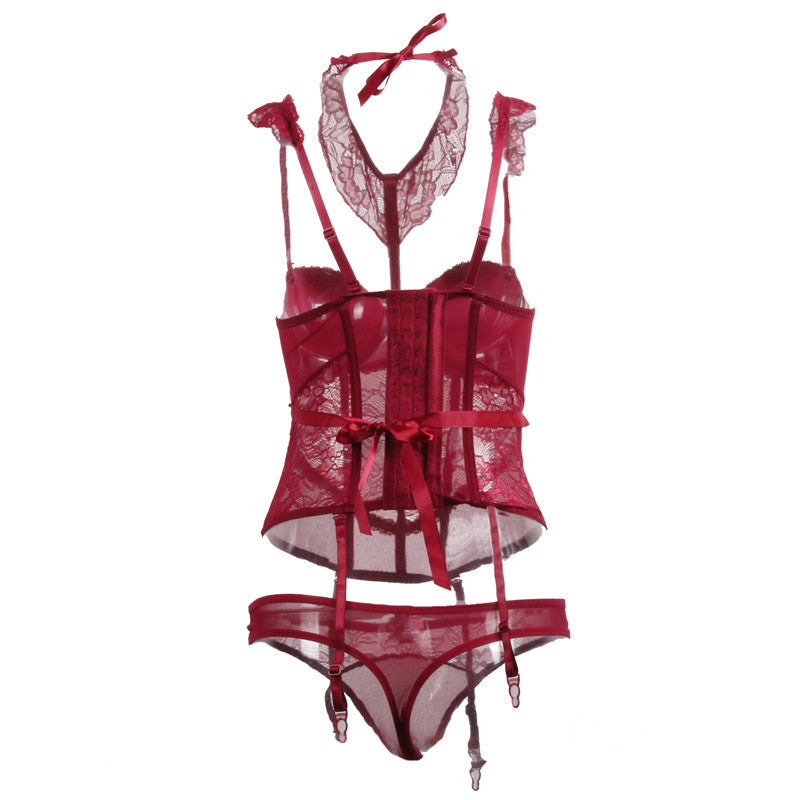 Lace Bodysuit and Stockings Set for Intimate Wear