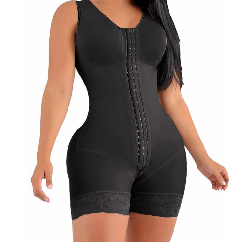 Shaping Bodysuit with Zipper for Women