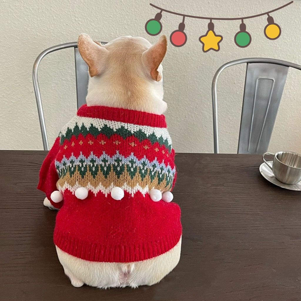 Pet Christmas Sweater for Dogs and Cats