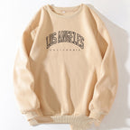 Letter Print Crew Neck Sweatshirt | Streetwear