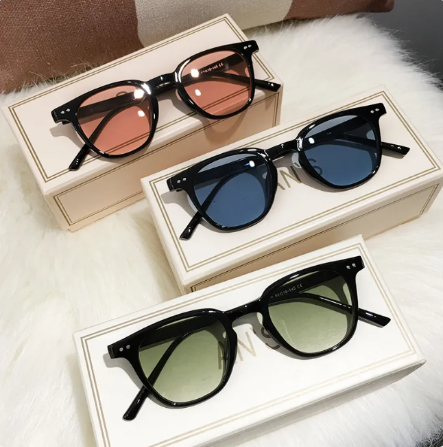 Womens Black Frame Sunglasses UV Protection