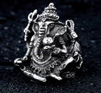 Men's Ganesha Elephant God Titanium Ring