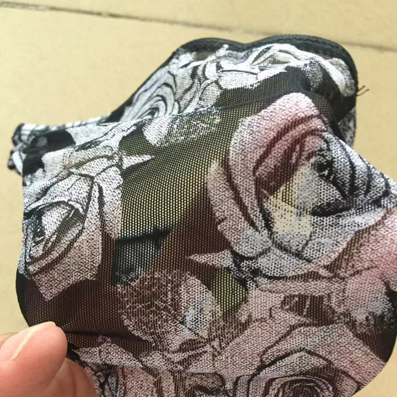 Men's Sheer Print Bikini Brief
