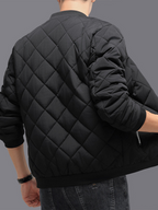 Quilted Cotton Baseball Jacket
