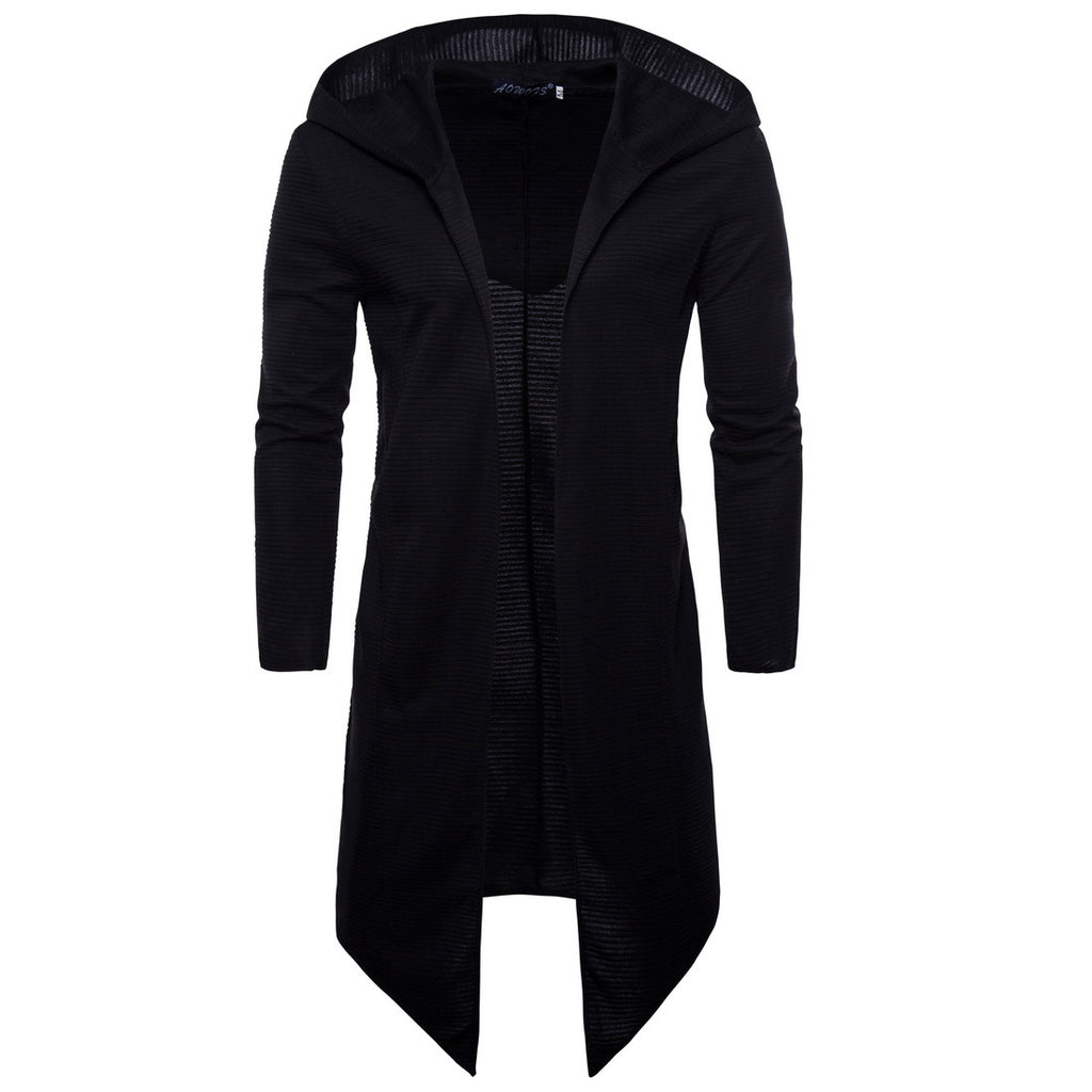 Hooded Cloak Long Section Large Size T-Shirt Windbreaker | Streetwear