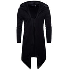 Hooded Cloak Long Section Large Size T-Shirt Windbreaker | Streetwear