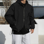 Men's Autumn Hooded Coat - Trendy Loose-Fitting Jacket