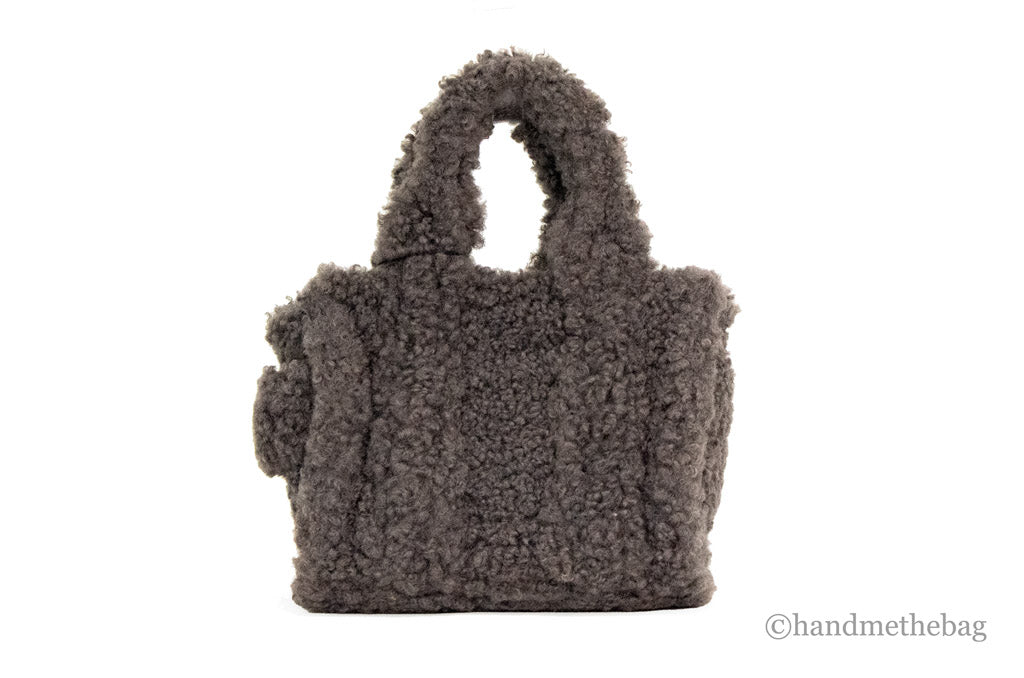 Marc Jacobs The Teddy Micro Fluffy Grey Tote | Organic Cotton