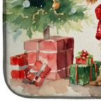 Irish Terrier Cozy Christmas Dish Drying Mat