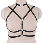 Plus Size Heart Bikini Top - Simple Punk Style