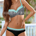 2023 Plus Size Multicolor Bikini with Open Back