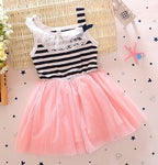 Summer Short Sleeve Princess Dress for Baby Girls (0-3Y)