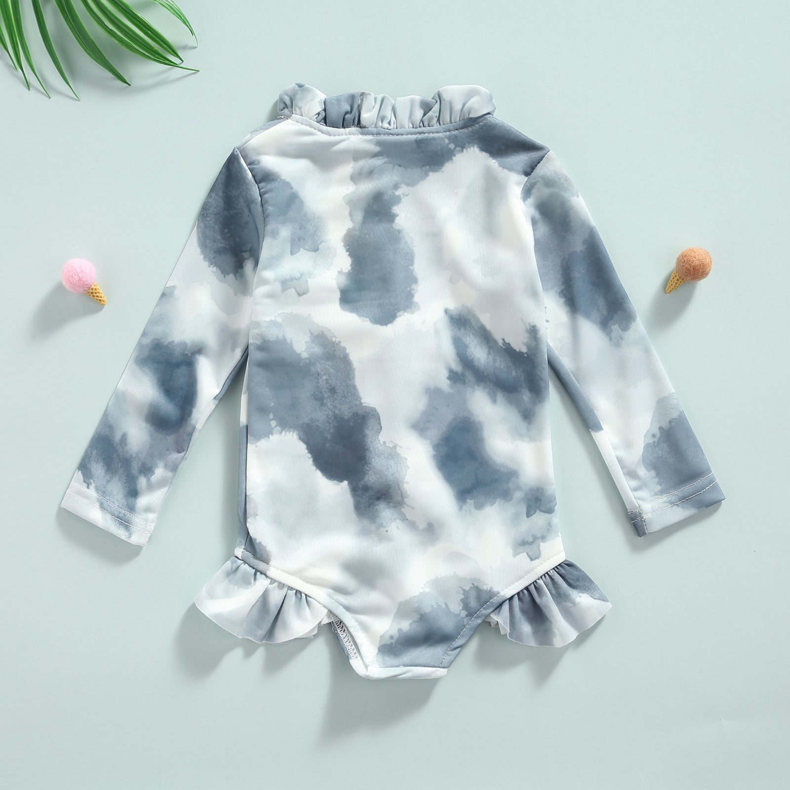 Quick-Dry Sun Protection One-Piece Swimsuit for Girls