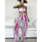 2024 Women's Fashionable Bikini Set with Beach Pants