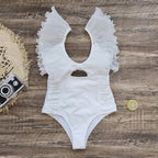 2024 New Women's One-Piece Swimsuit with Ruffles