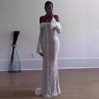 Fairy Off-Shoulder Lace Tube Top Dress