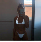 Reflective Silver Bikini - Sexy Glow-in-the-Dark Set