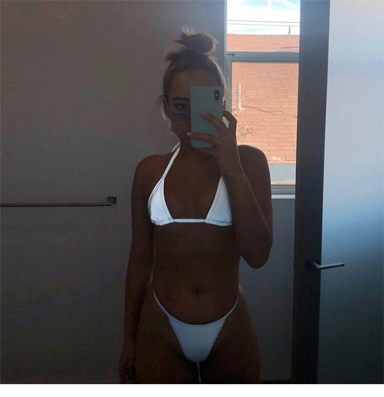Reflective Silver Bikini - Sexy Glow-in-the-Dark Set
