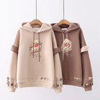 Casual Plush Hooded Sweater for Women