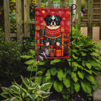Japanese Chin Holiday Christmas Garden Flag