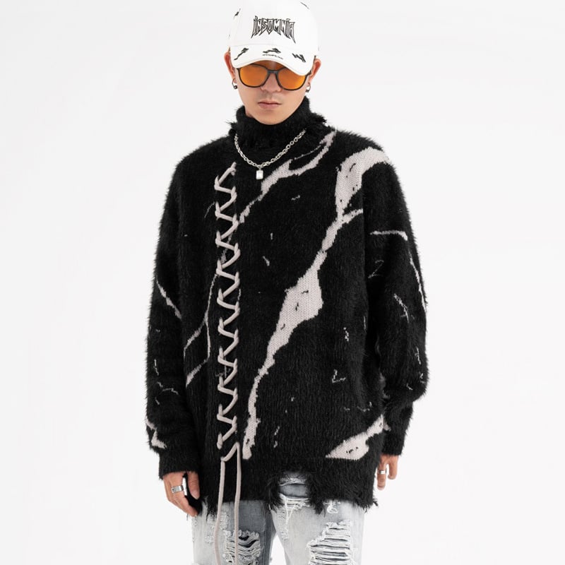 Men's Casual Loose Turtleneck Sweater