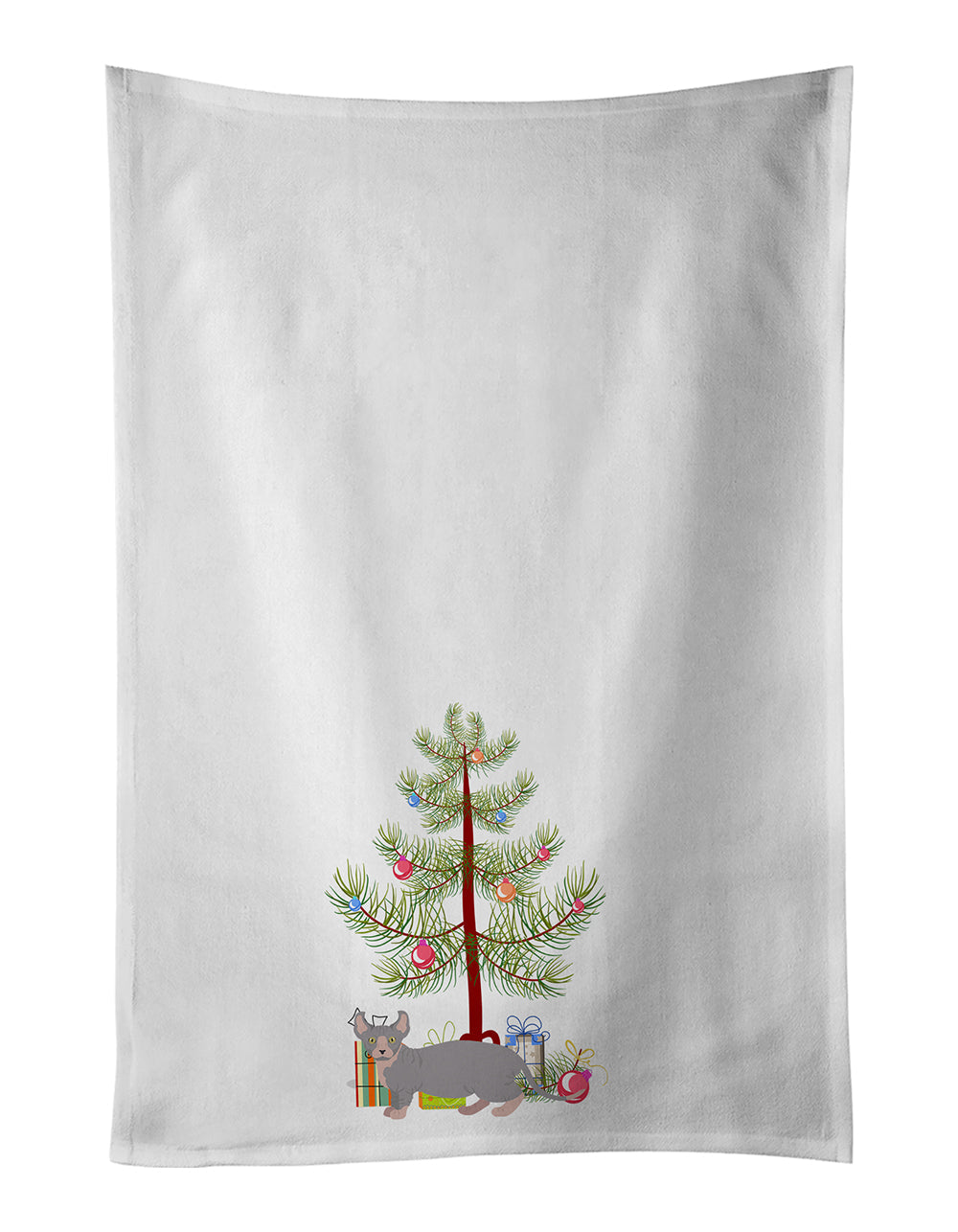 Dwelf Cat Christmas Kitchen Towel Set of 2